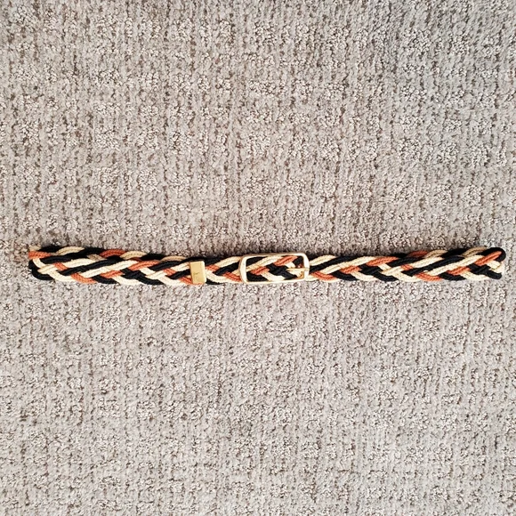 Vintage braided fabric belt - Picture 1 of 8